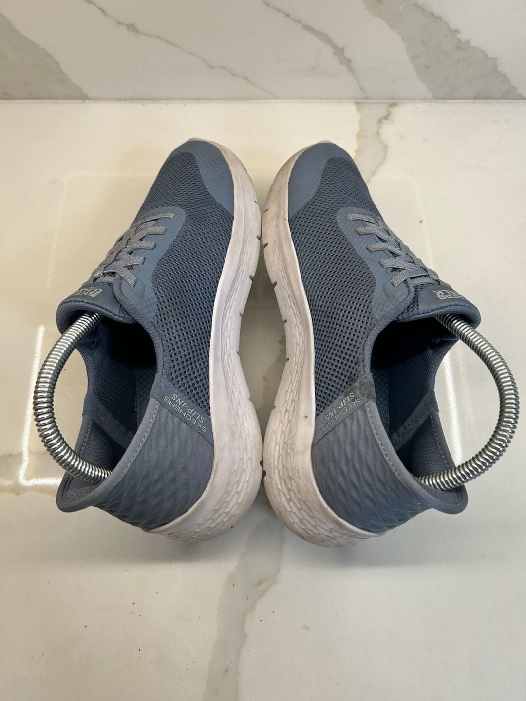 Skechers Go Walk Flex Slip-Ins Walking Shoes Blue Mesh (Size: 7.5) 4