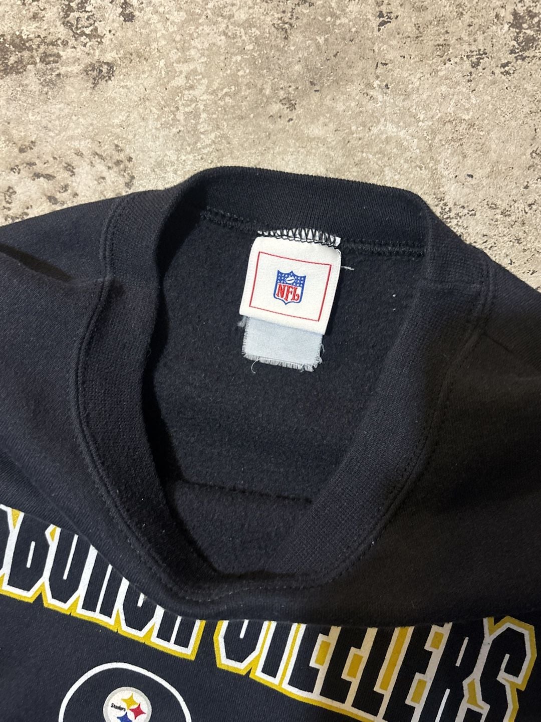 NFL Pittsburgh Steelers Vintage Crewneck Sweatshirt Black 3