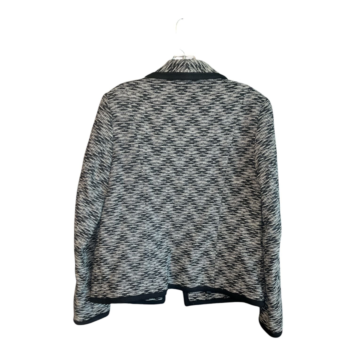 Pendleton Tweed Blazer Size 12 Black White Virgin Wool Jacket 3