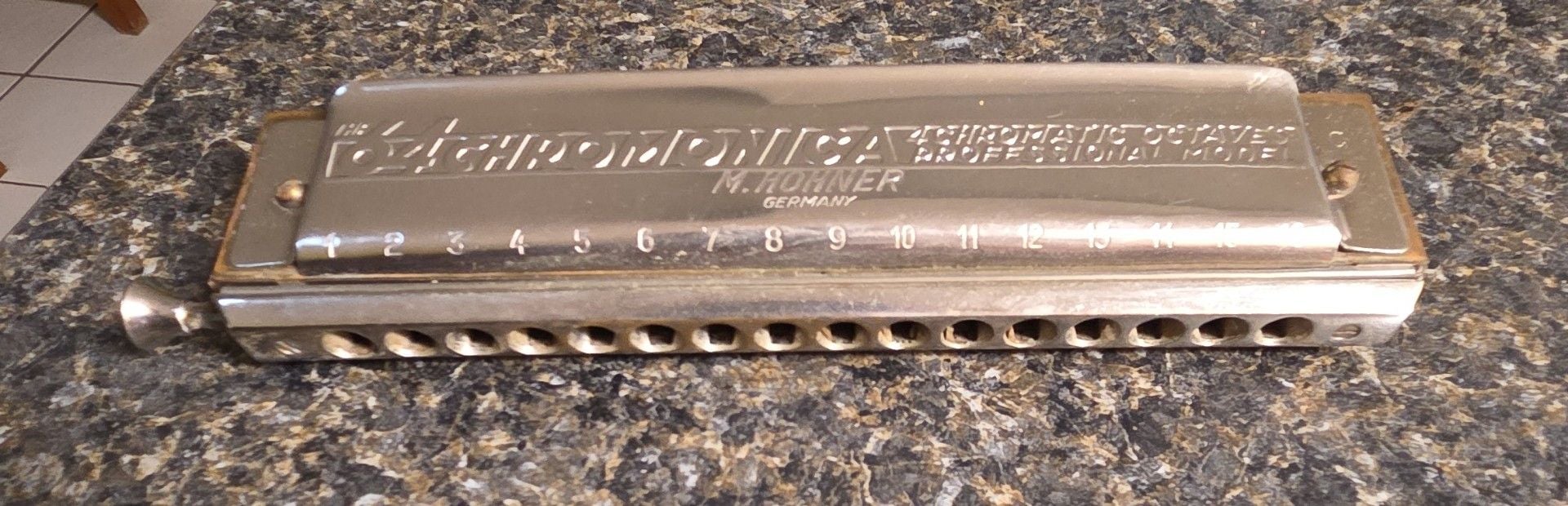 Hohner The 64 Chromonica 4 Octave Professional Harmonica with Case 4
