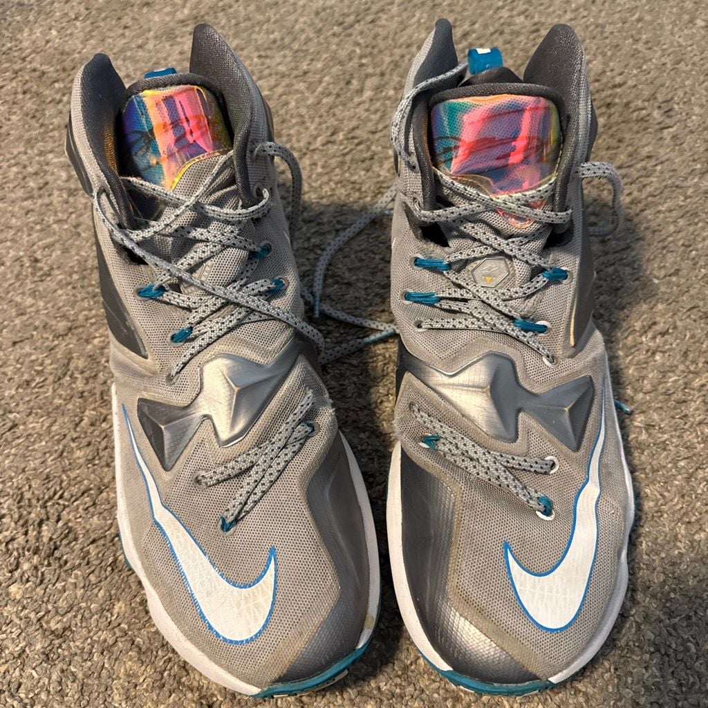 Nike LeBron XIII Blue Lagoon Size 10.5 Wolf Grey 3