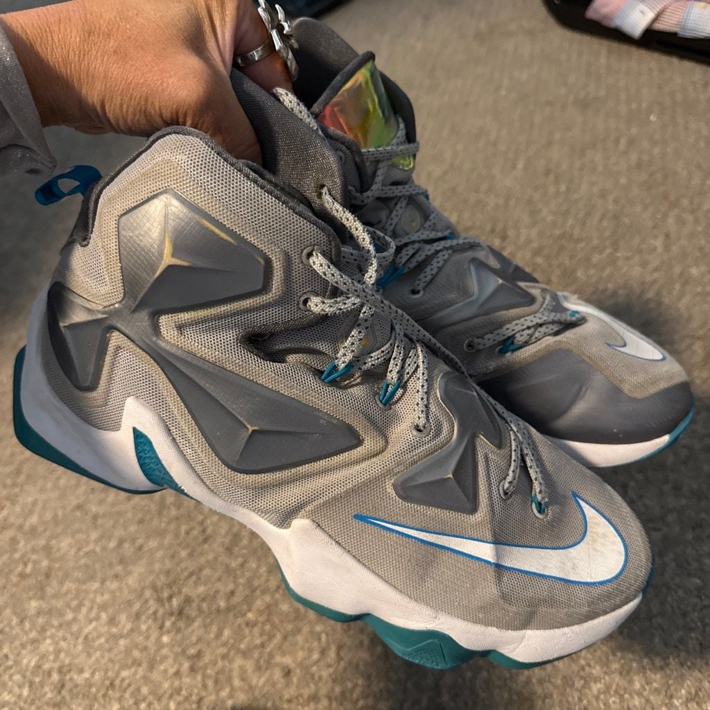 Nike LeBron XIII Blue Lagoon Size 10.5 Wolf Grey 2