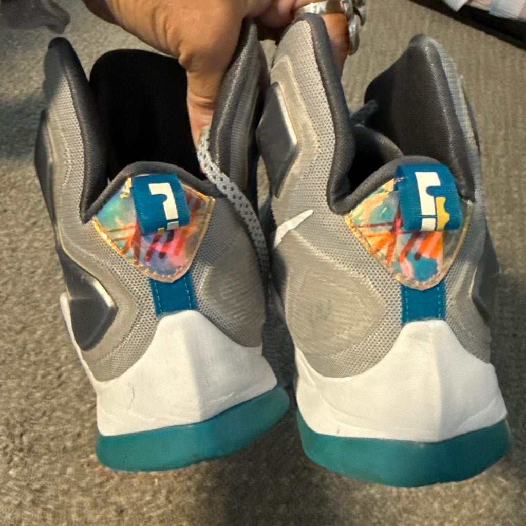 Nike LeBron XIII Blue Lagoon Size 10.5 Wolf Grey 5