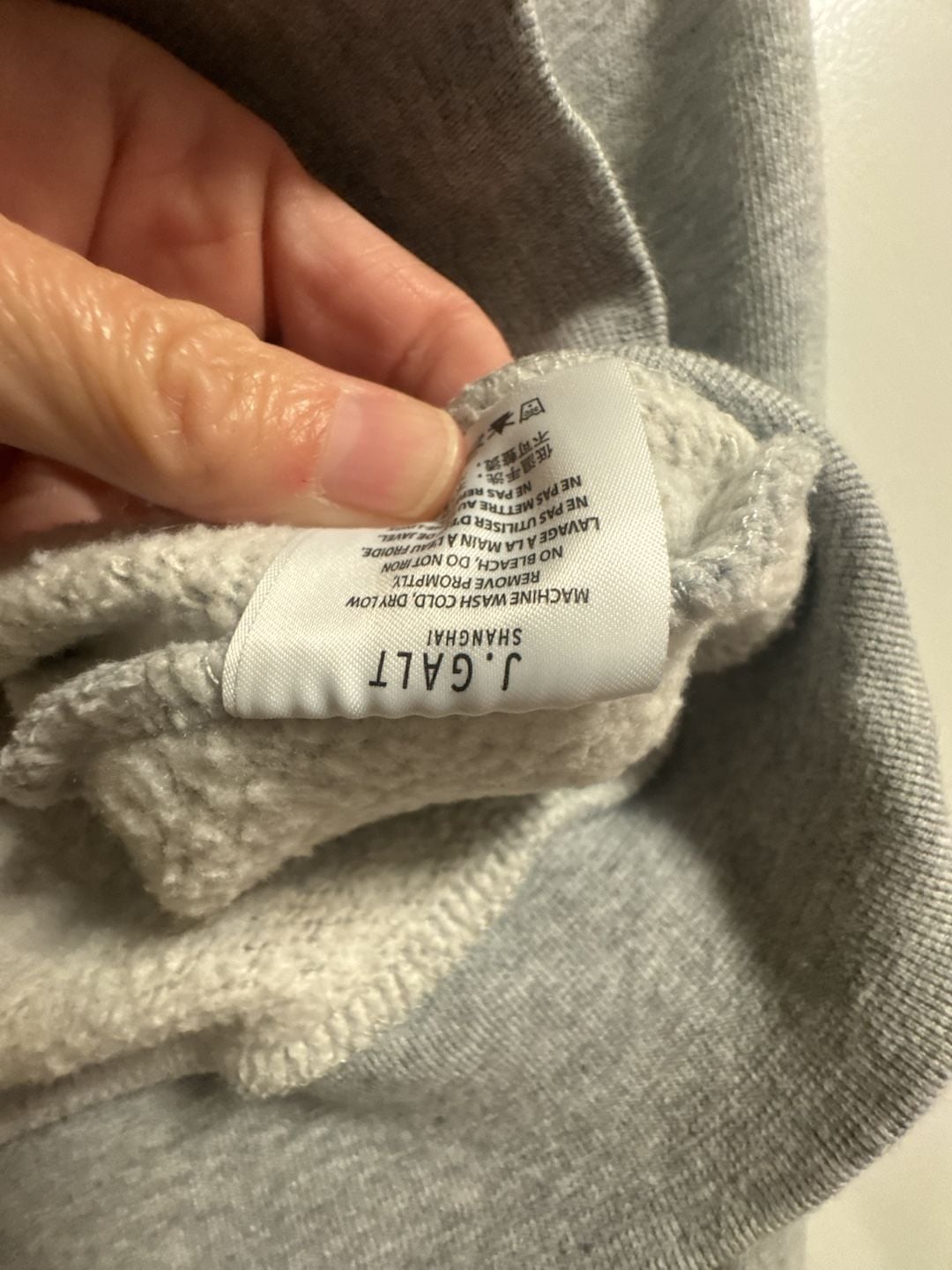 Brandy Melville John Galt Gray Cropped Zip Up Hoodie 6