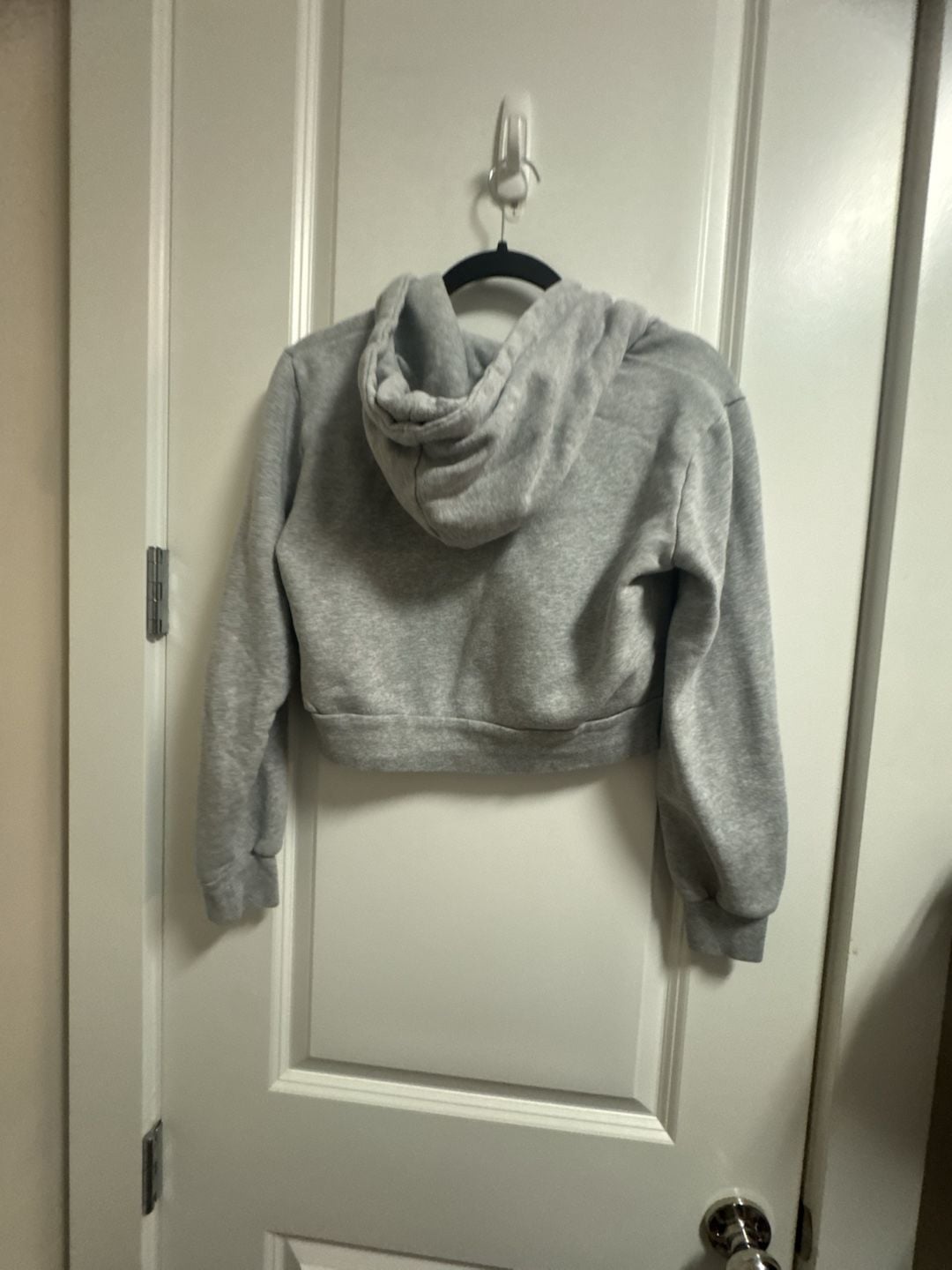 Brandy Melville John Galt Gray Cropped Zip Up Hoodie 7