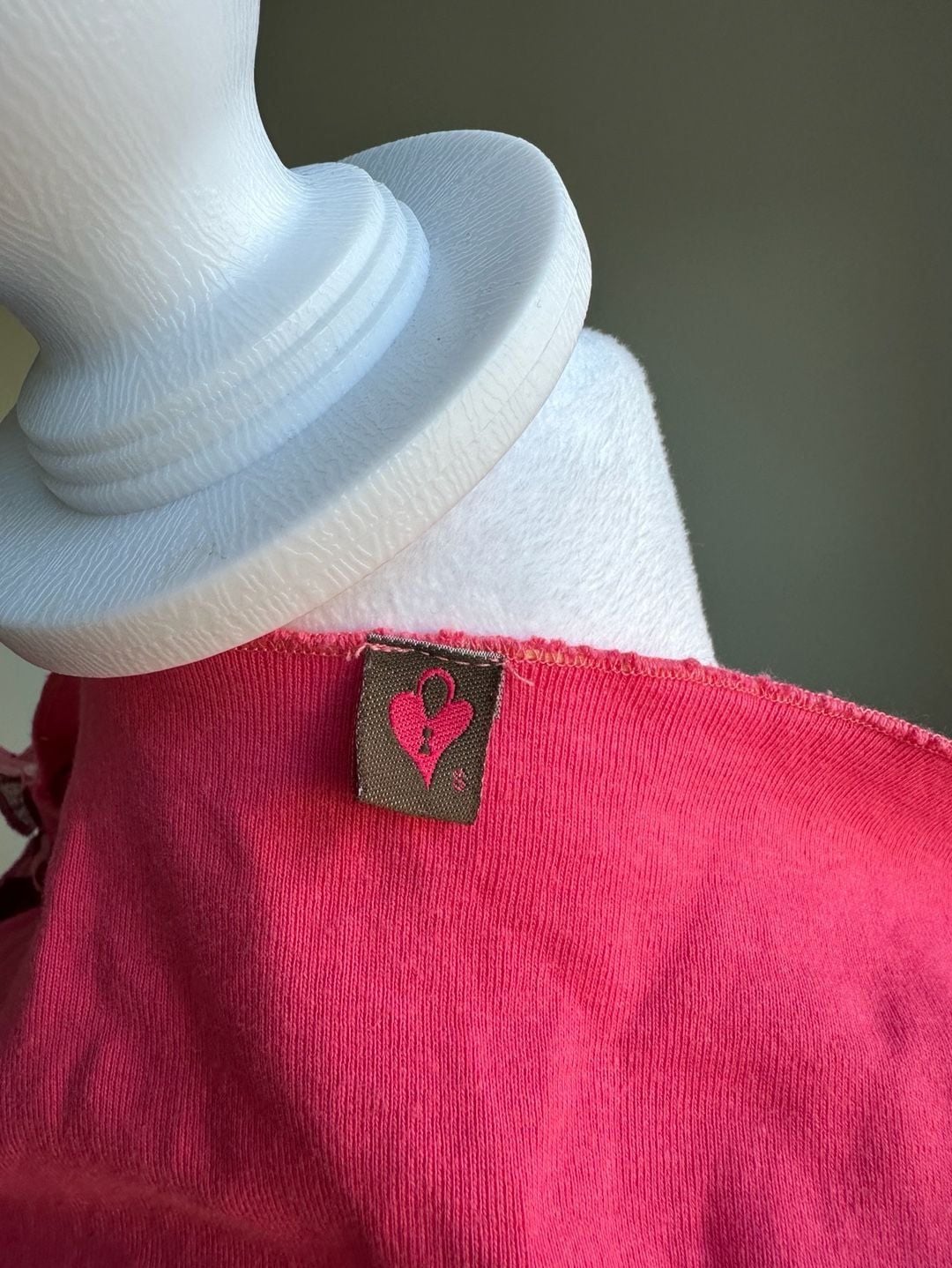 Vintage Y2K Language Los Angeles Pink Ruffle Top - Size S 4