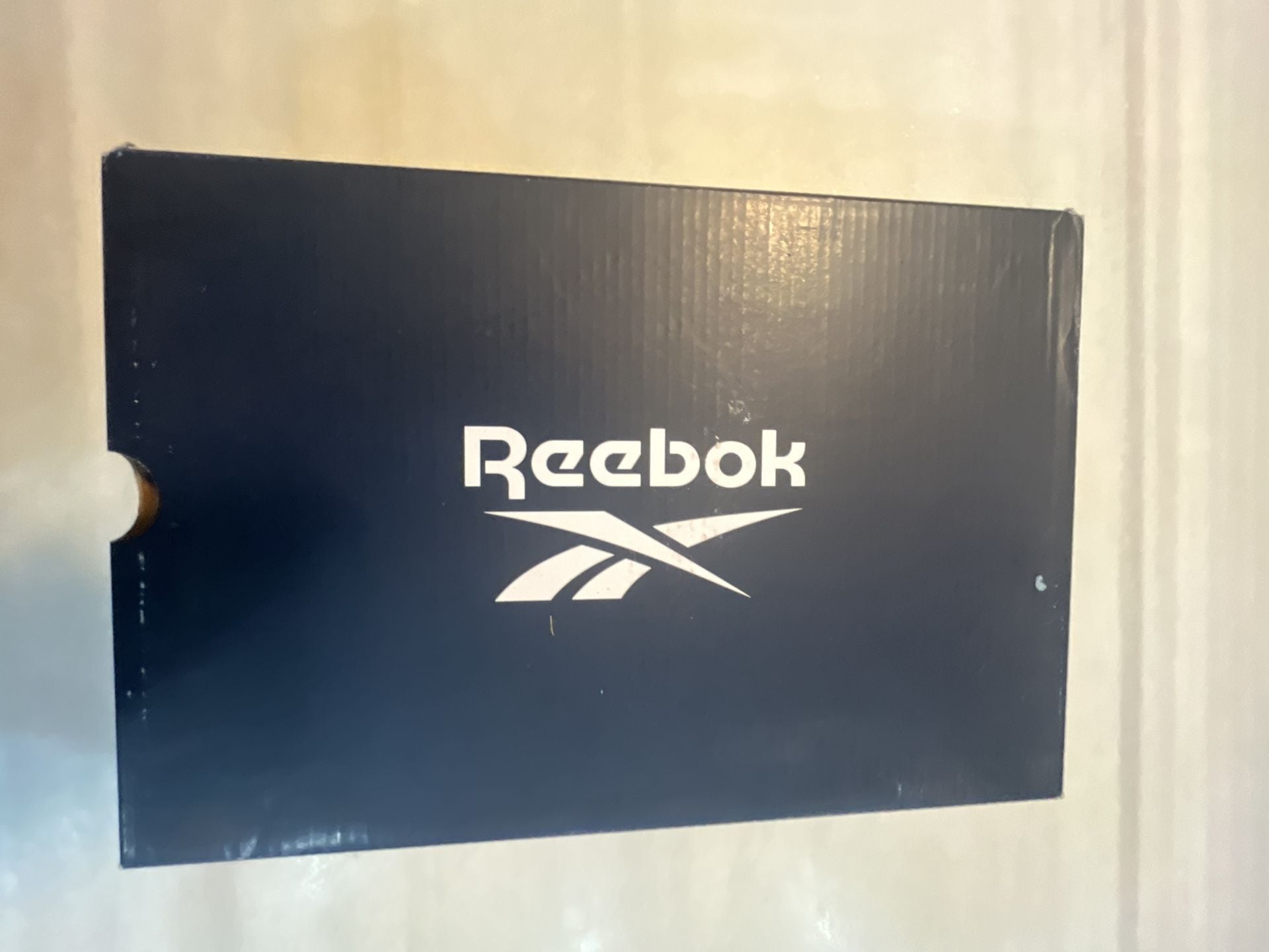 Reebok Royal Nylon Size 7.5 Black White Sneakers BD1553 New with Box 12