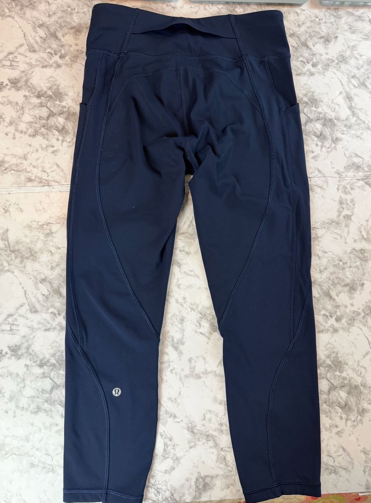 Lululemon Time To Sweat Crop Leggings True Navy 1