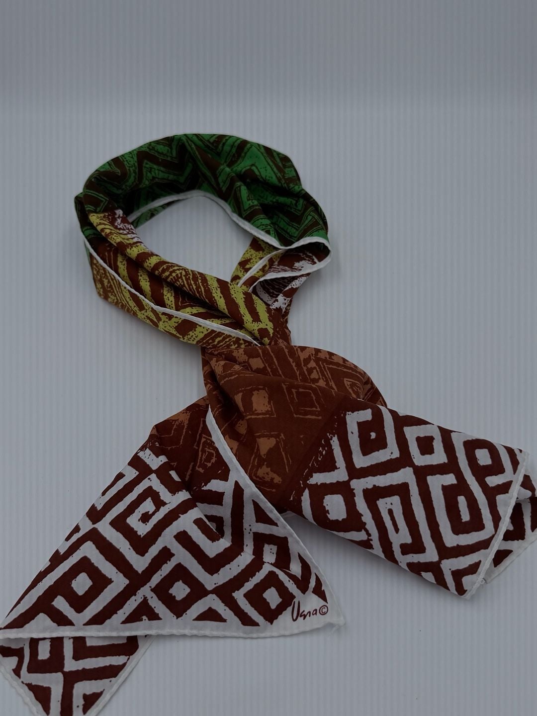 Vera Scarf Geo Multi-Color Geometric Polyester 50x10 1
