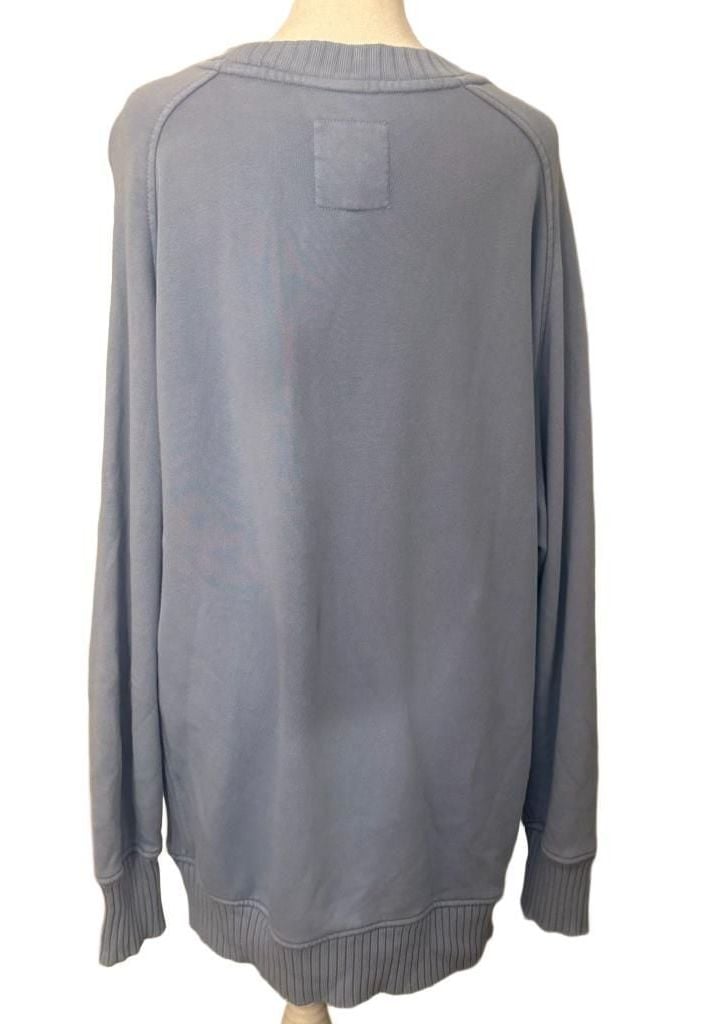 Aerie Oversized Crewneck Sweatshirt Small Blue Periwinkle Y2K 2000s Slouchy 5