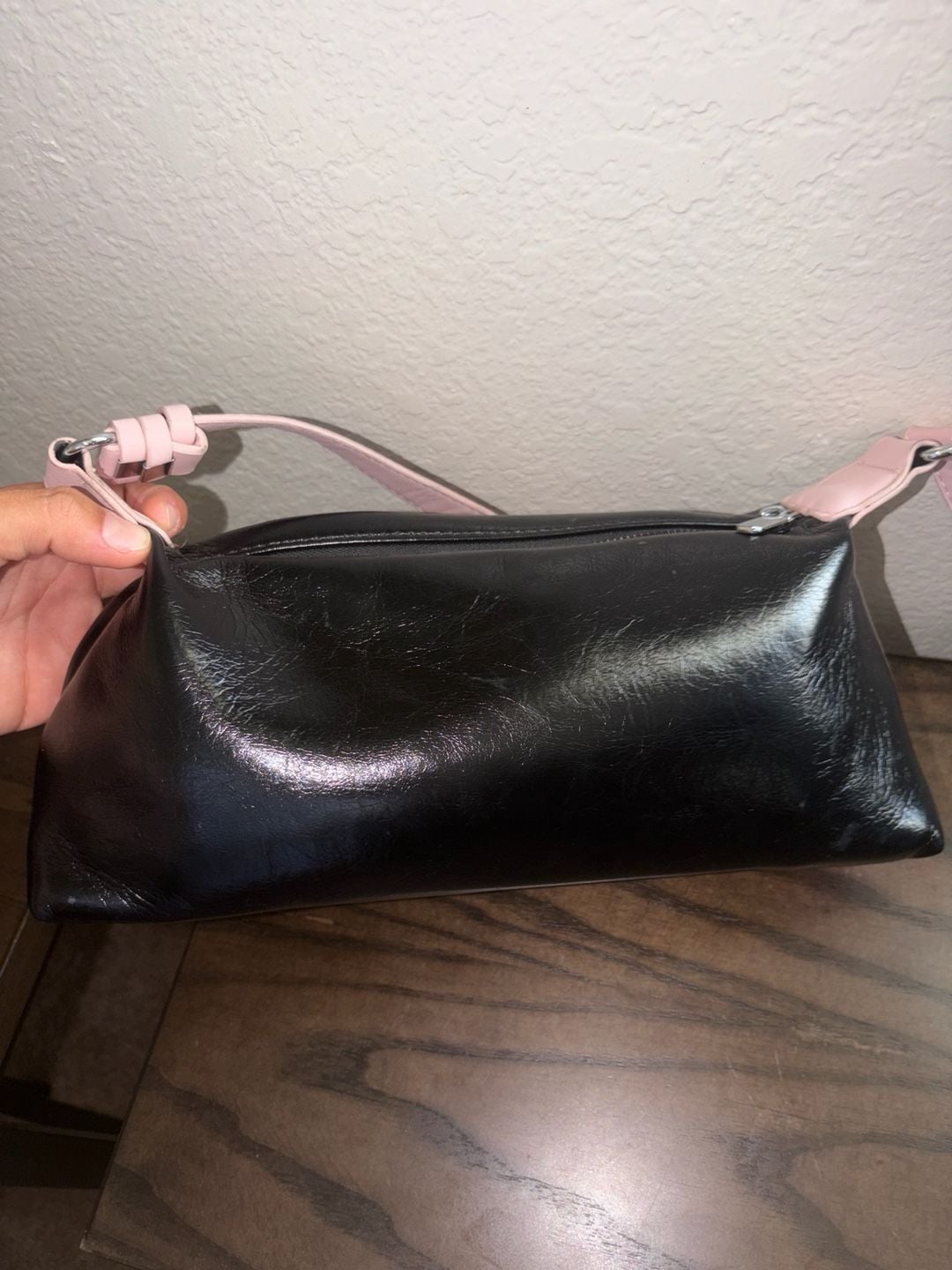 Coquette Bow Shoulder Bag Black And Pink 7
