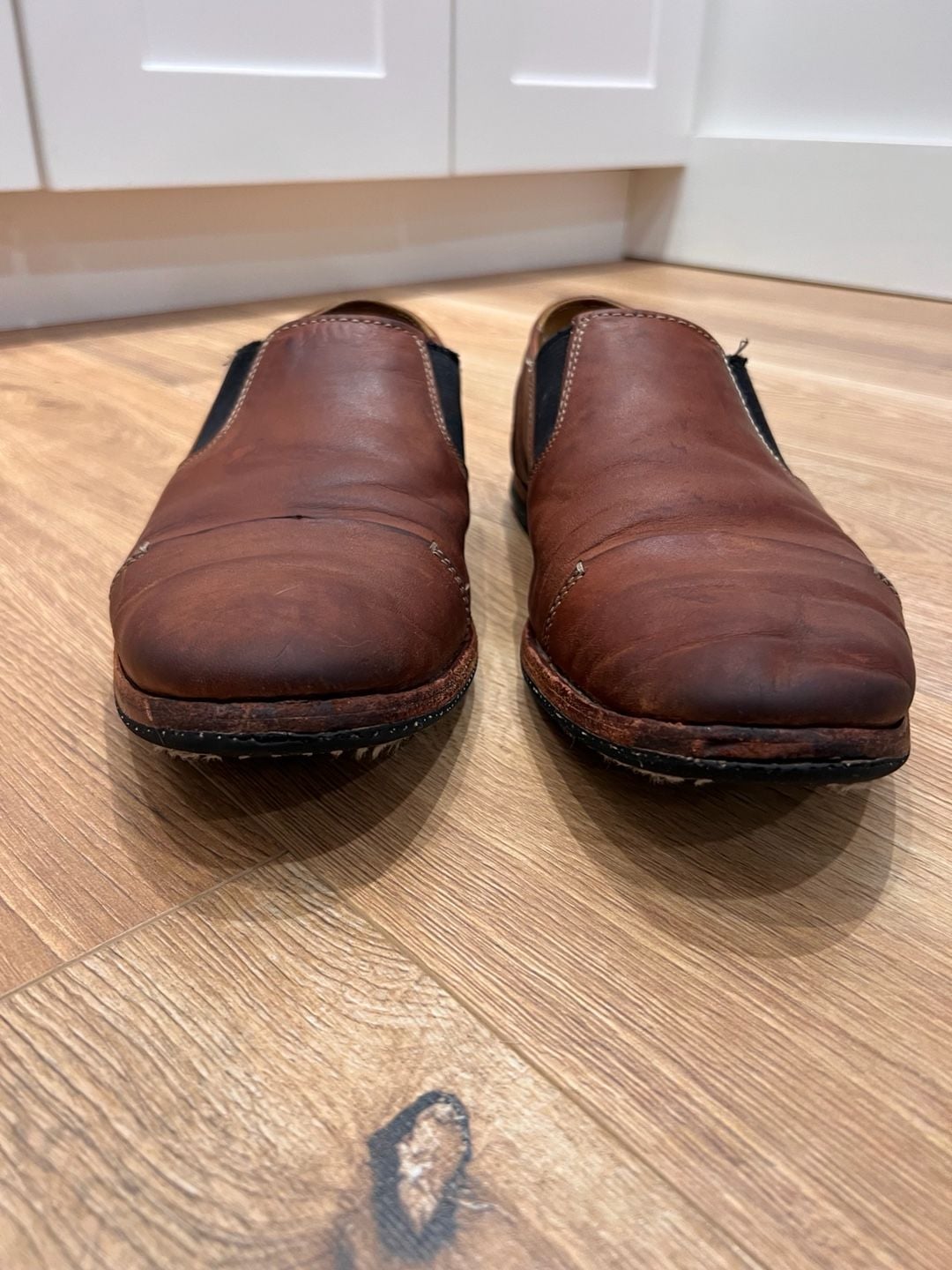 Timberland Boot Company Wodehouse Slip-On Brown Leather Shoes Men’s 9 Fair 4