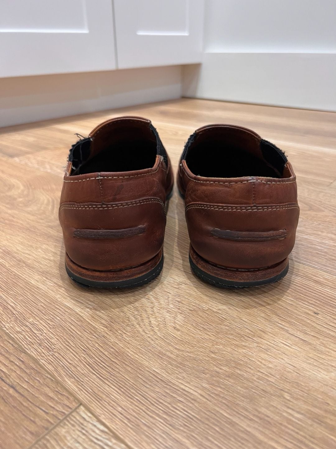 Timberland Boot Company Wodehouse Slip-On Brown Leather Shoes Men’s 9 Fair 5