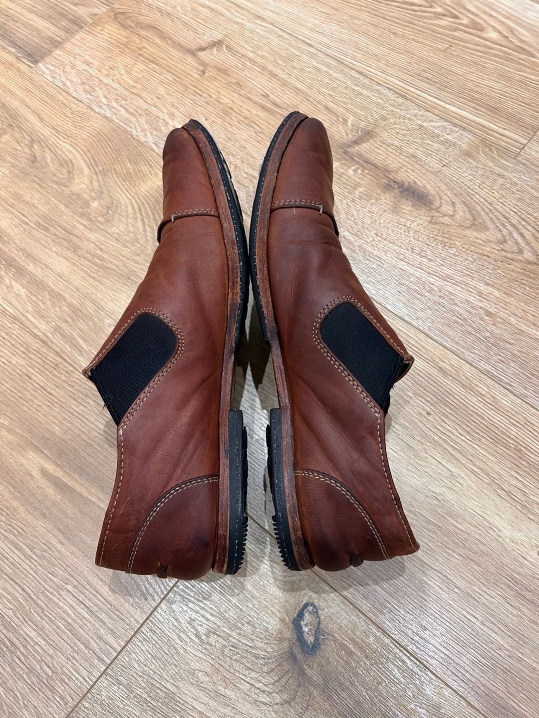 Timberland Boot Company Wodehouse Slip-On Brown Leather Shoes Men’s 9 Fair 9