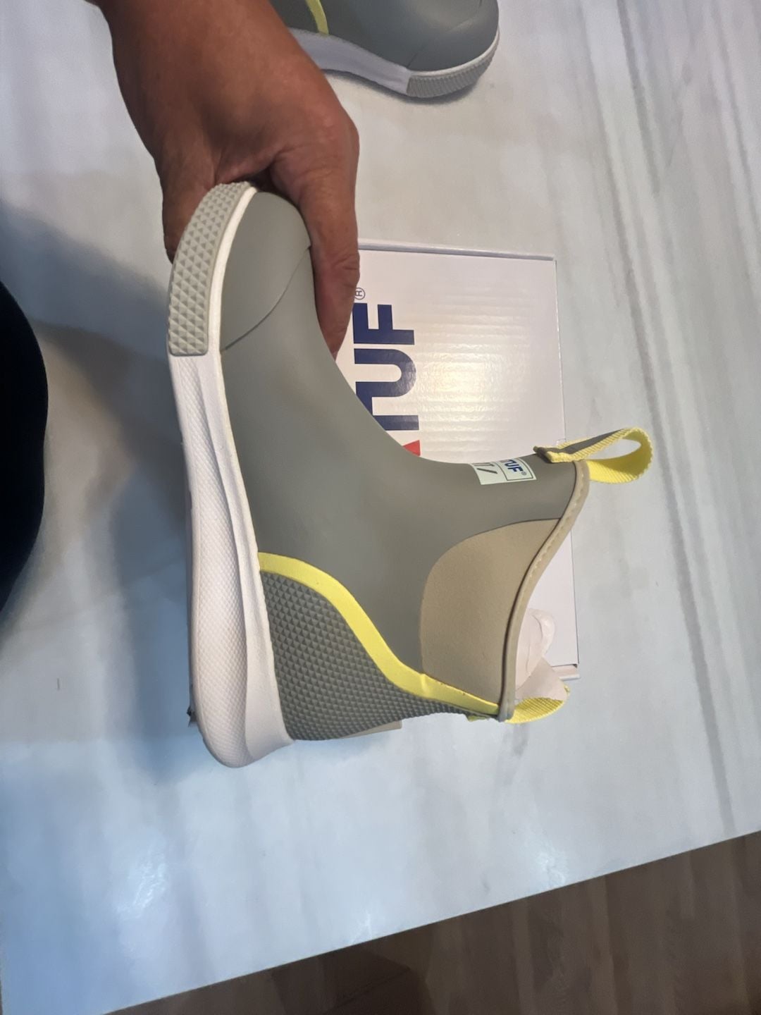 Xtratuf Sport Boots Grey Yellow Water Resistant Womens 6 11