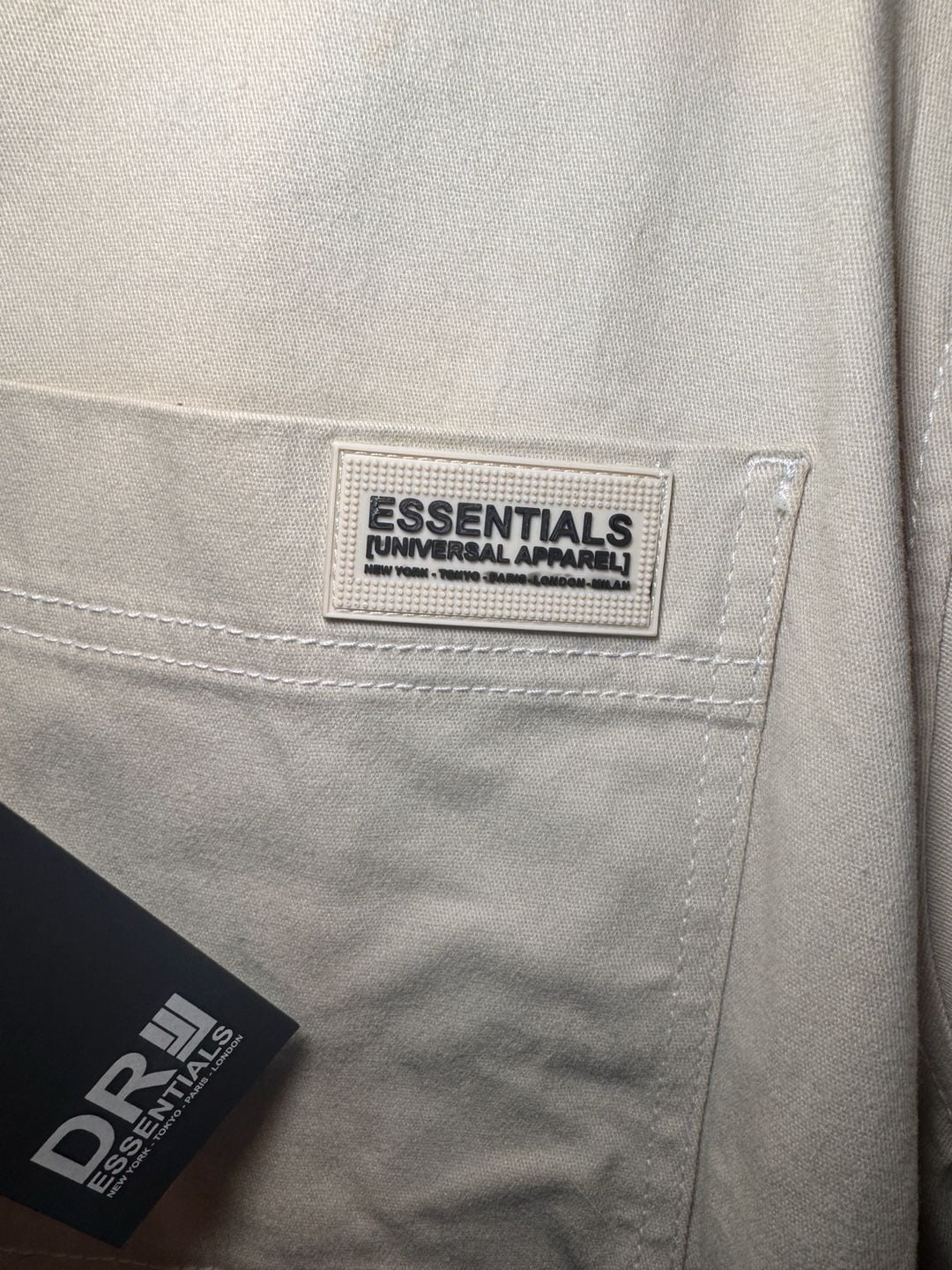 NWT DR Essentials Men’s M Tan Overshirt Workwear Utility Shirt Jacket Shacket 5