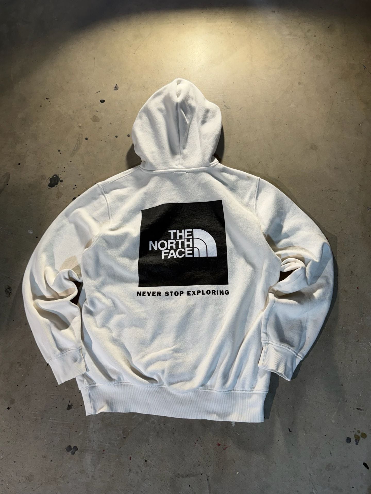 The North Face NSE Box Pullover Hoodie Size M White 6