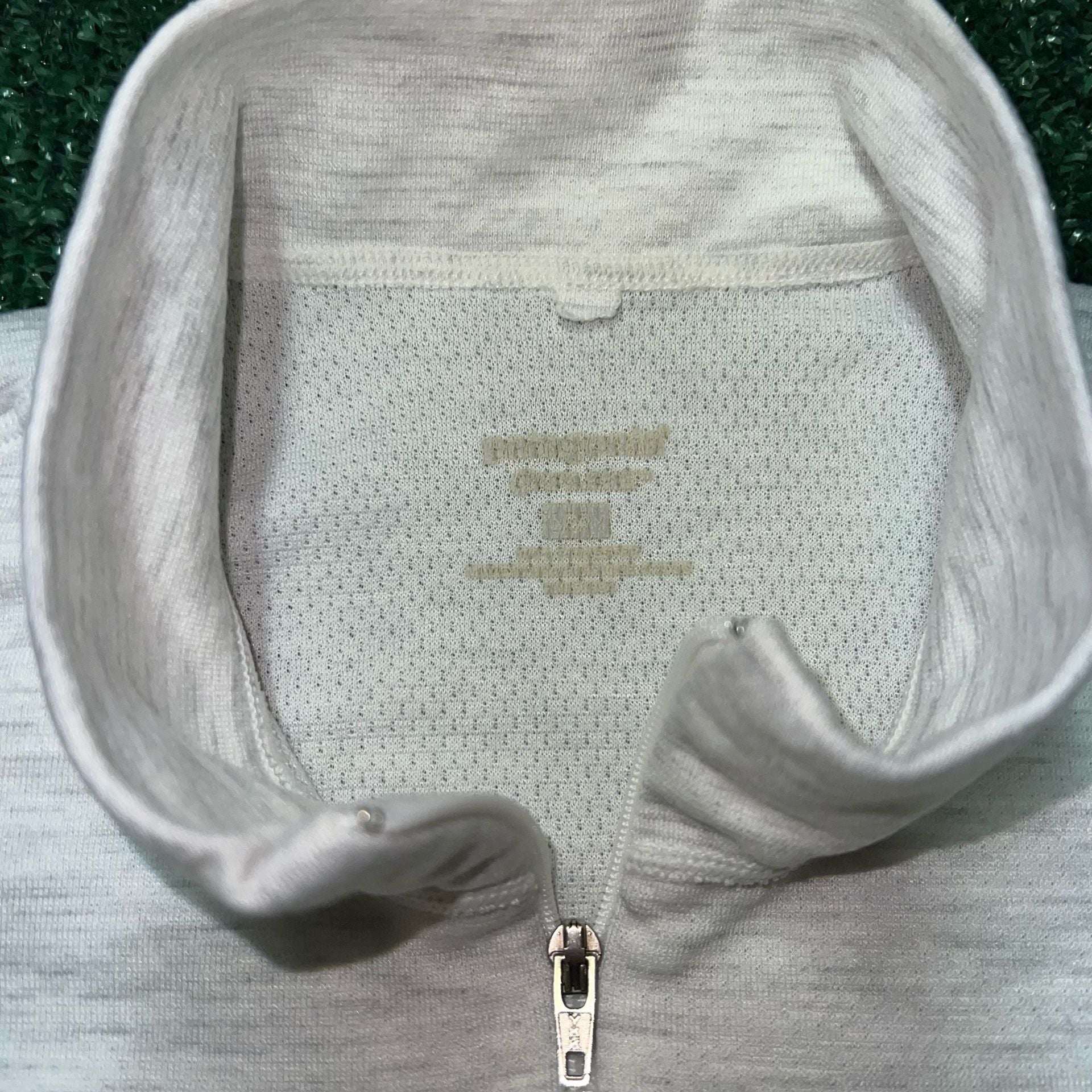 Patagonia Quarter Zip Pullover approx Size XXL women’s White Heather Base Layer 11