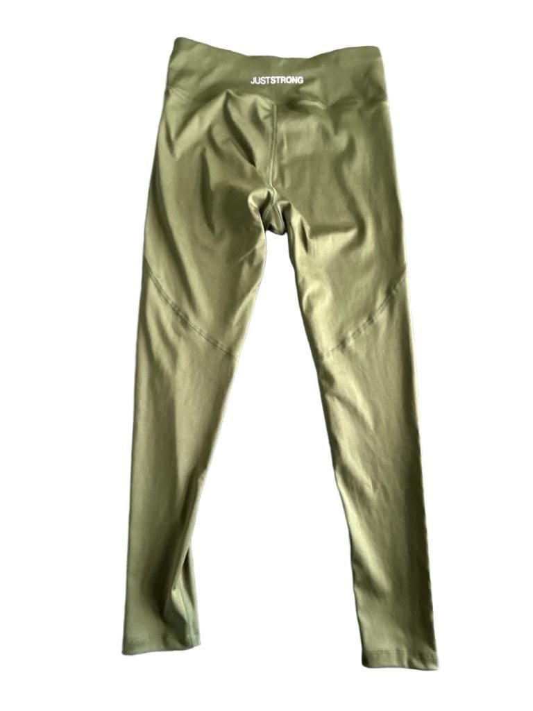 Just Strong Essential Leggings Size XL Khaki Green 4