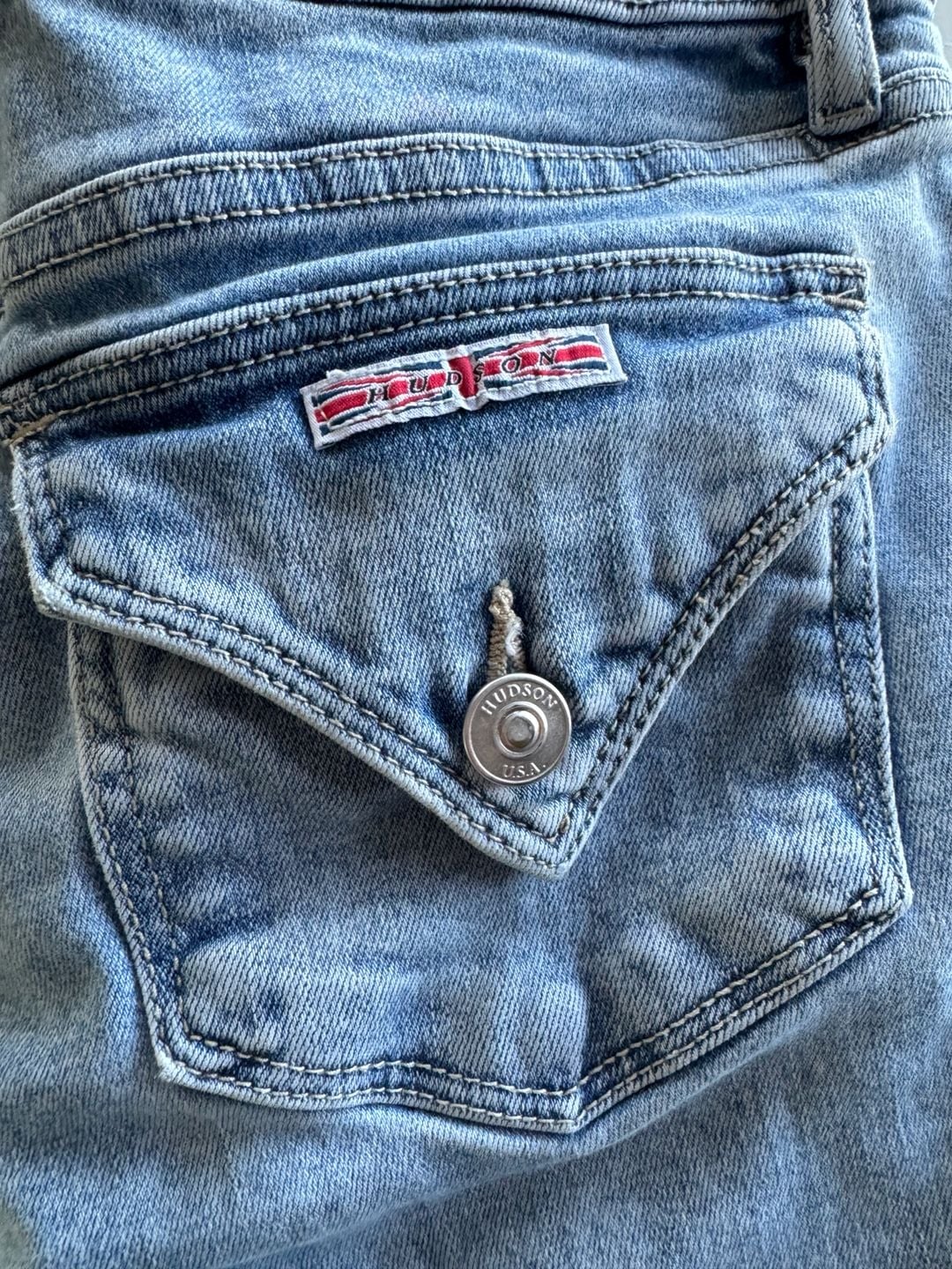 Hudson Jeans Flap Pocket Blue Light Wash Jeans size 8 4