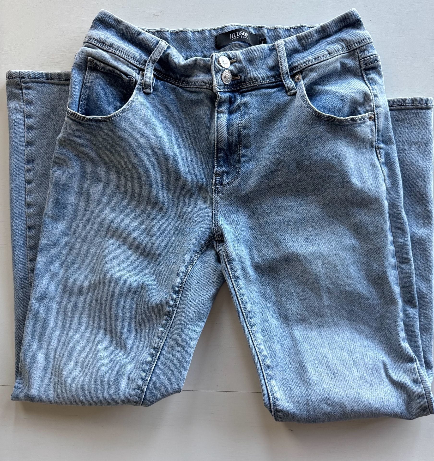 Hudson Jeans Flap Pocket Blue Light Wash Jeans size 8 3