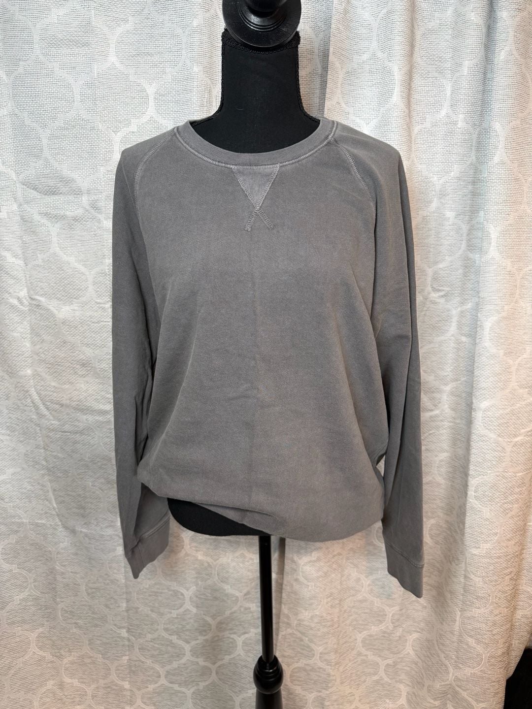 American Giant 100% Cotton Crewneck Sweatshirt Size M Grey Pullover 4