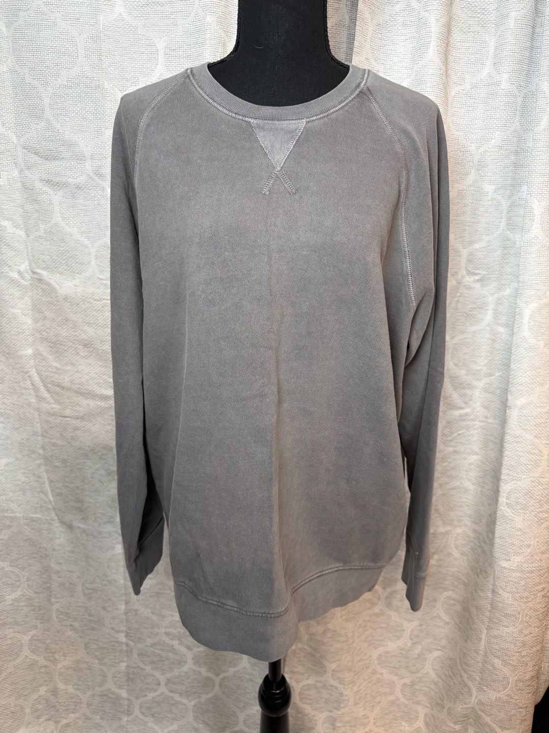 American Giant 100% Cotton Crewneck Sweatshirt Size M Grey Pullover 7