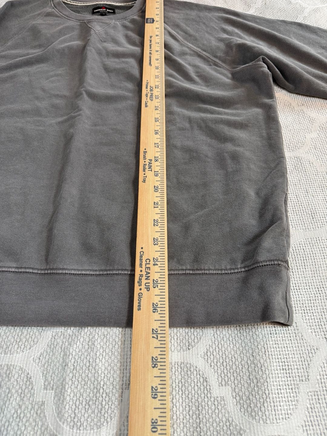 American Giant 100% Cotton Crewneck Sweatshirt Size M Grey Pullover 11