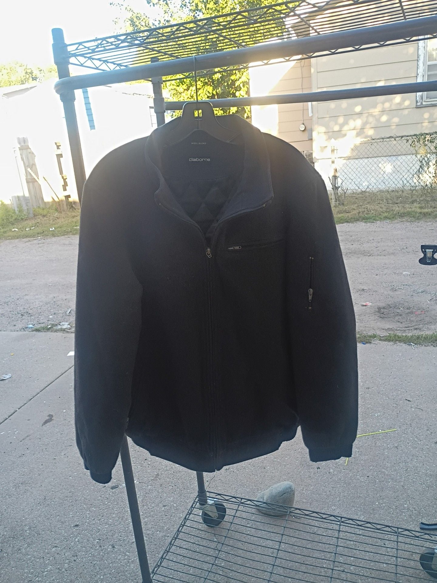 Claiborne Wool Blend Jacket Black 2