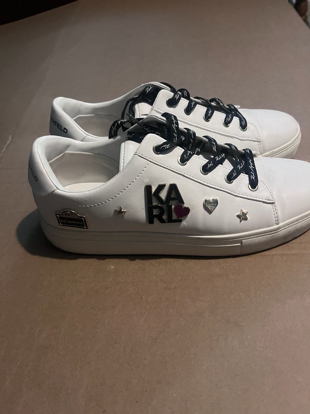 Karl Lagerfeld Cate Pins Sneakers White 9