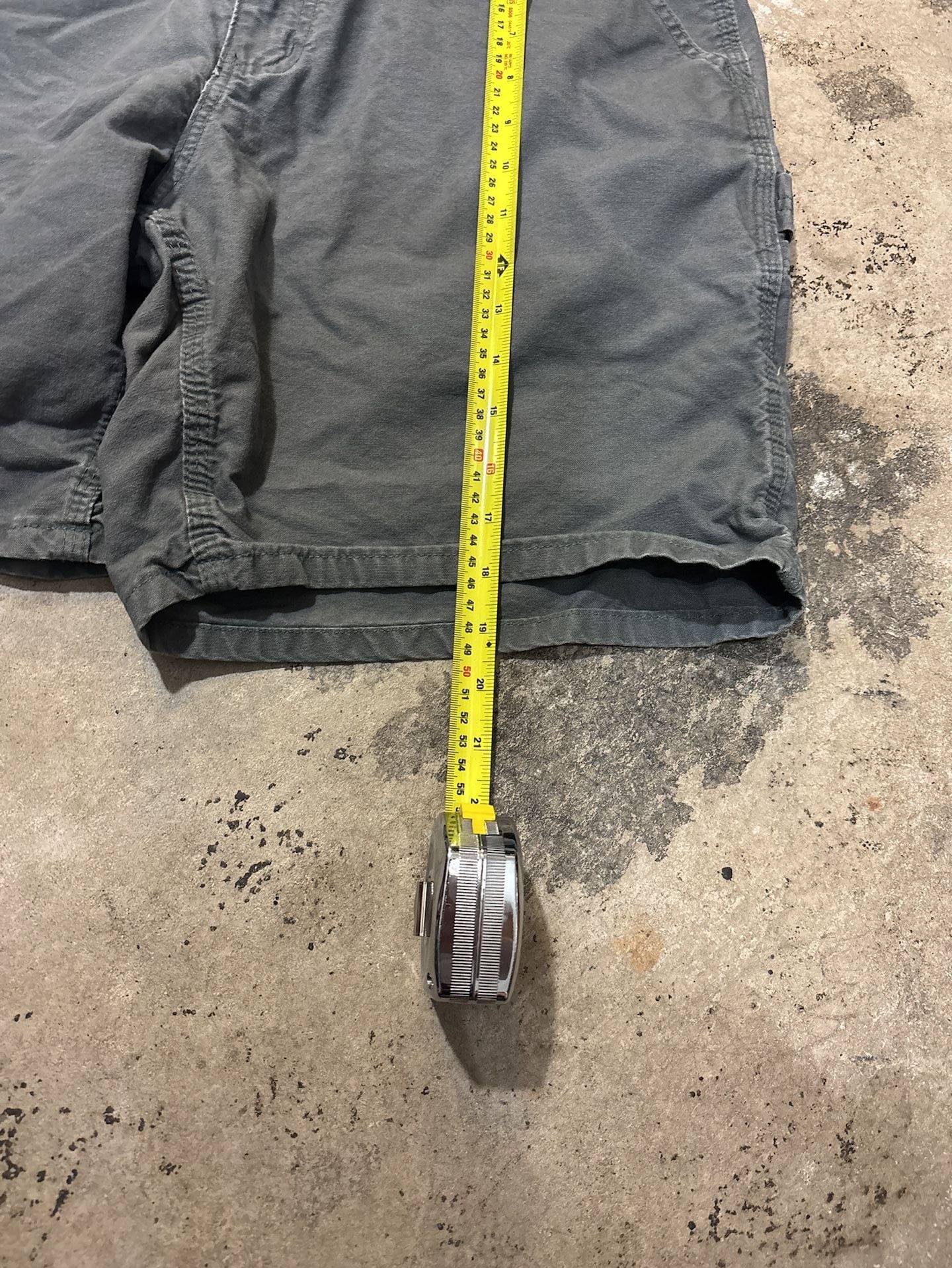 Carhartt B144 Carpenter Utility Shorts Size 34 Gray Canvas Workwear 6