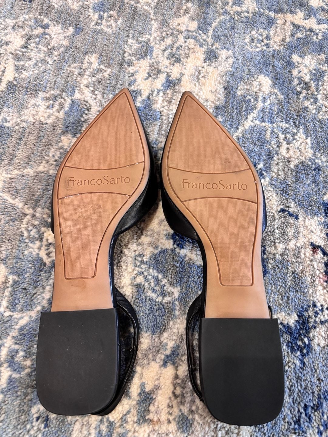Franco Sarto Jacer Slingback Pump Black Leather 5