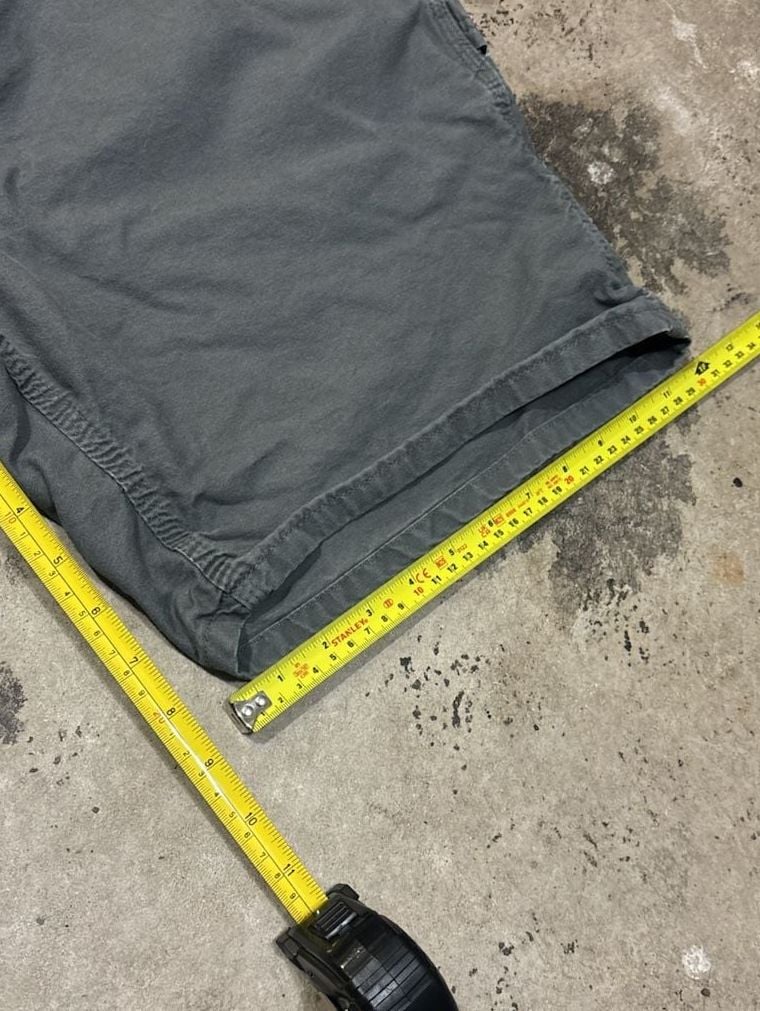 Carhartt B144 Carpenter Utility Shorts Size 34 Gray Canvas Workwear 7