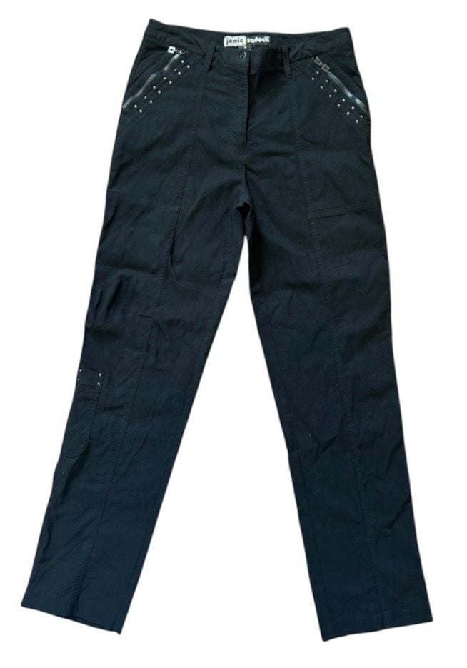 Jamie Sadock Pants Size 6 Black Studded Zip Pocket 2