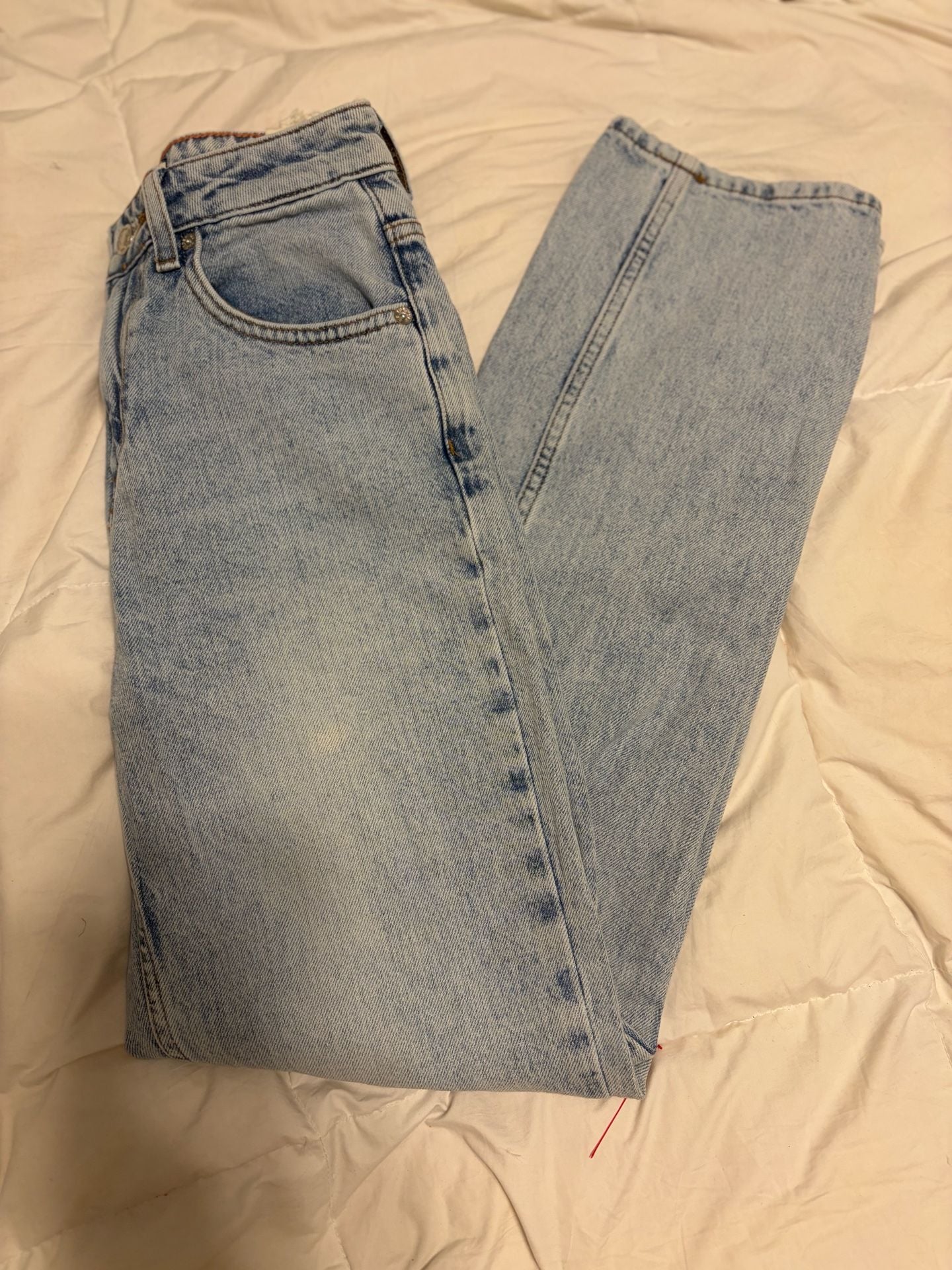 We The Free The Pacifica High Rise Slim Straight Leg Jeans Size 24 2