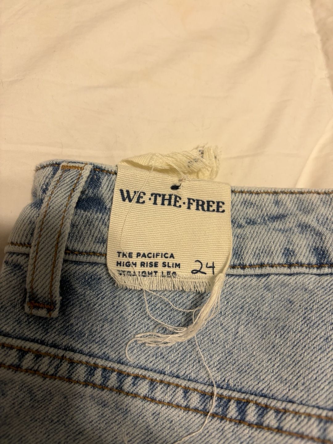 We The Free The Pacifica High Rise Slim Straight Leg Jeans Size 24 9