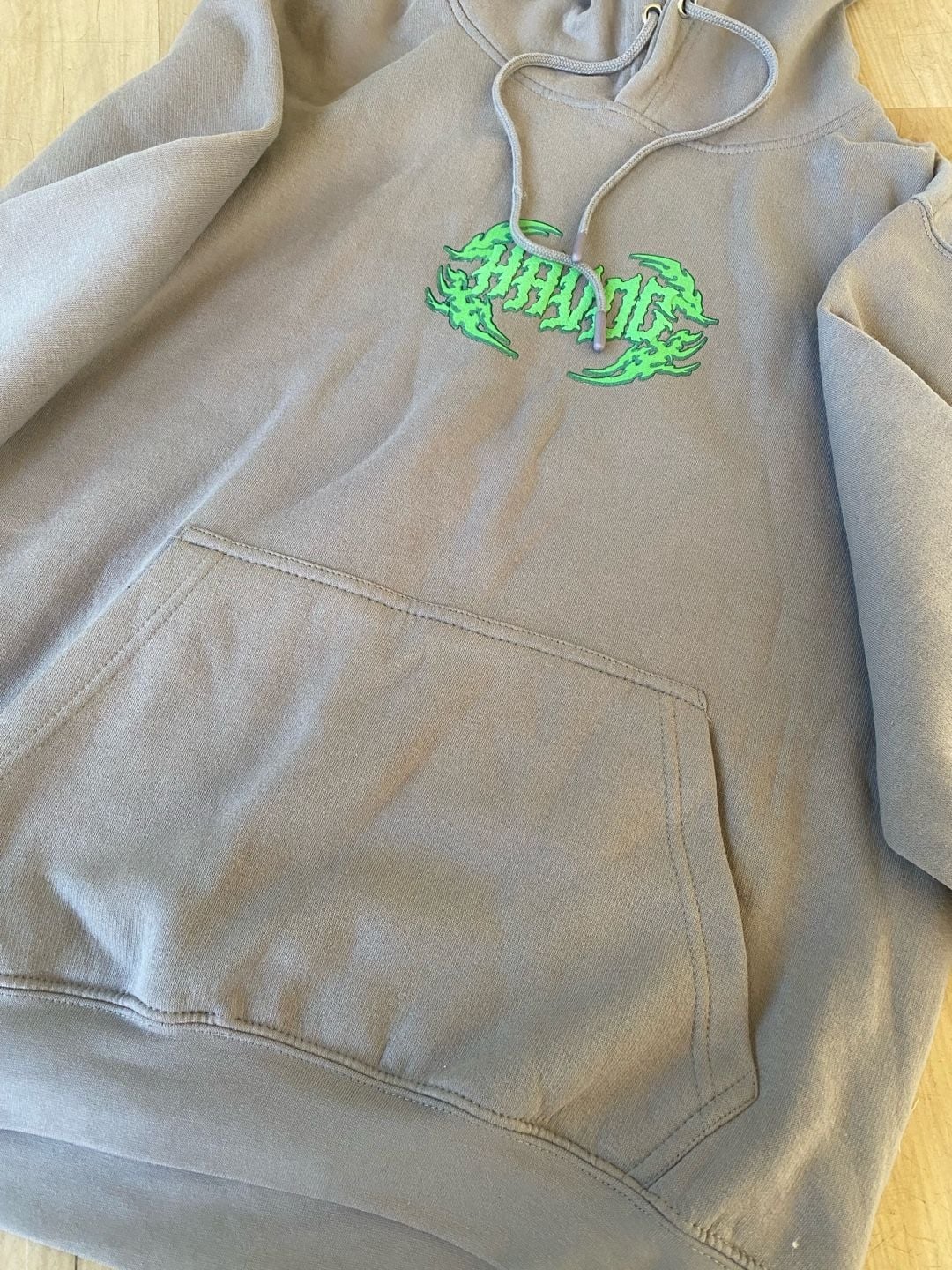 Havoc Skull Graphic Hoodie Grey 8