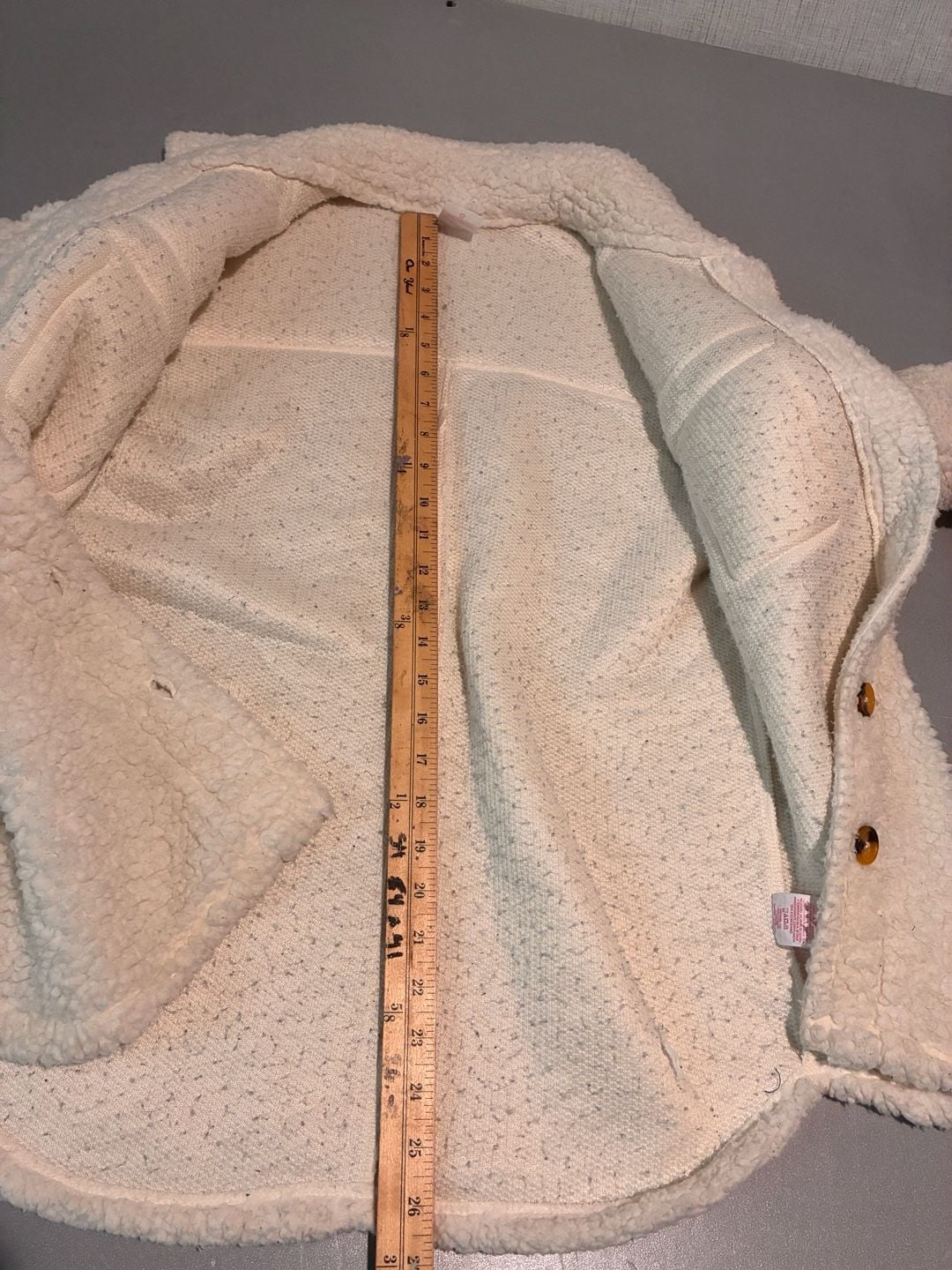 No Boundaries Sherpa Pullover Zip Jacket Size S (3-5) White Fleece 5