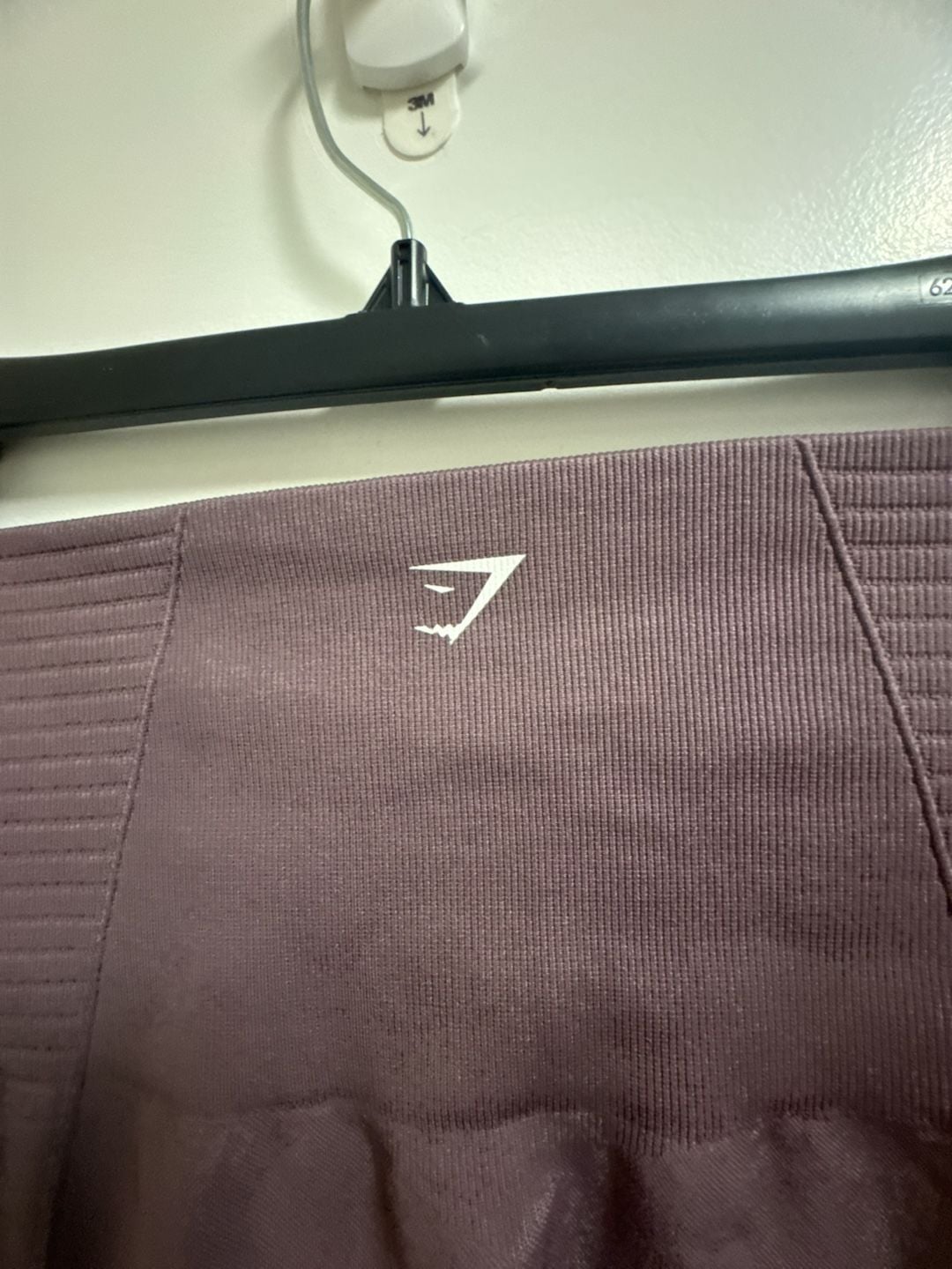 Women’s Gymshark Energy Seamless Leggings Purple Ribbed High Waisted 7