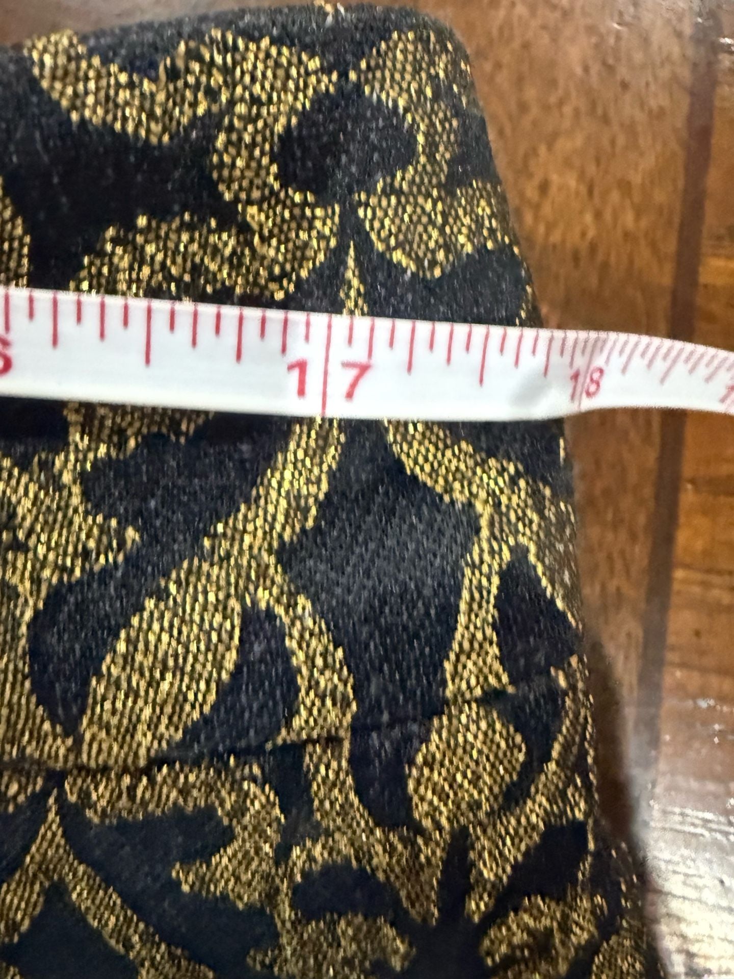 Ann Taylor LOFT Marisa Ankle Pants Size 8 Metallic Gold Baroque Jacquard 7