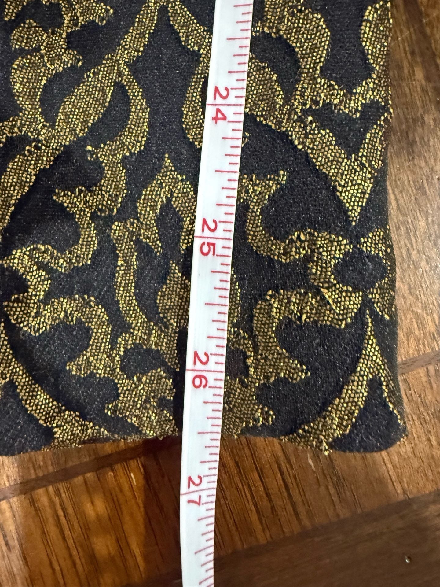 Ann Taylor LOFT Marisa Ankle Pants Size 8 Metallic Gold Baroque Jacquard 8