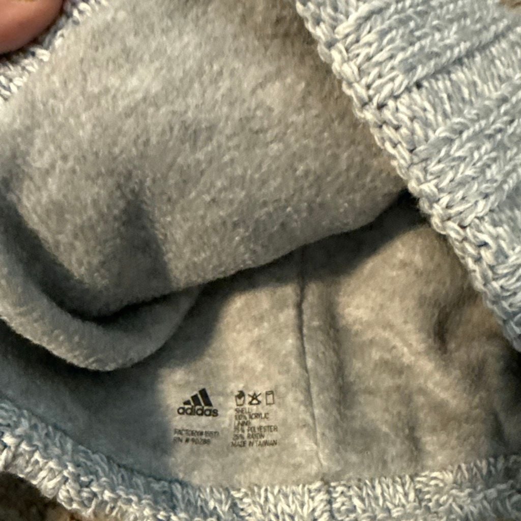 Adidas Recon 3 Ballie Pom Beanie Gray New Lined 3