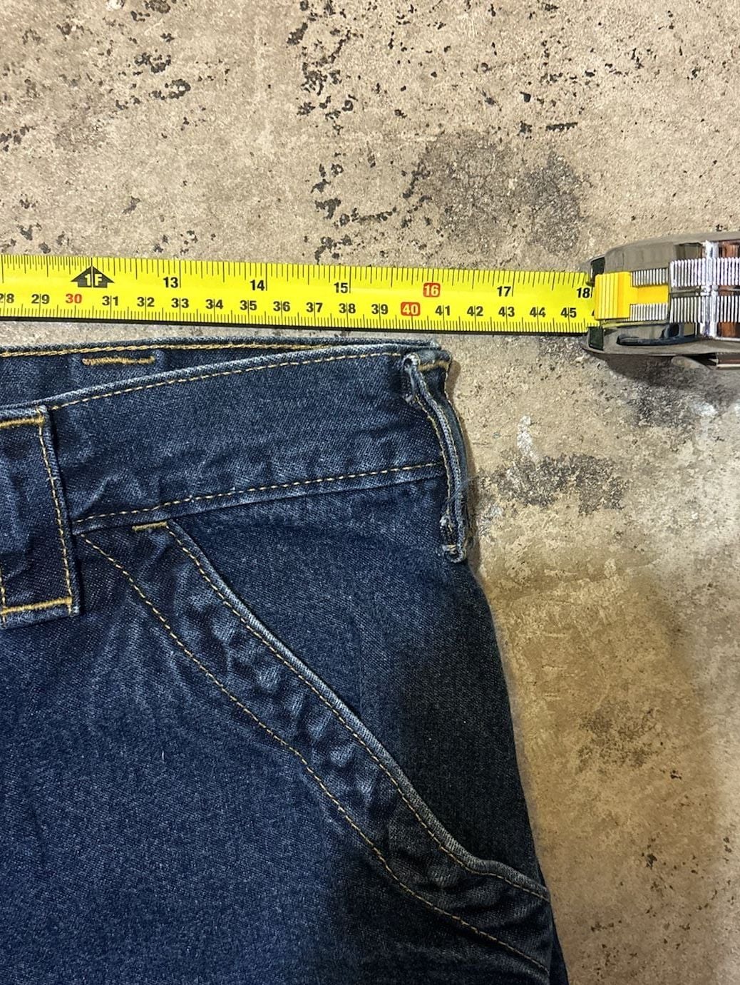 Carhartt B153 HDK Carpenter Jean Shorts Size 34 Blue Denim Workwear 5