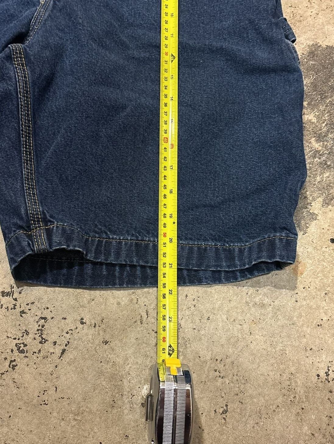 Carhartt B153 HDK Carpenter Jean Shorts Size 34 Blue Denim Workwear 6