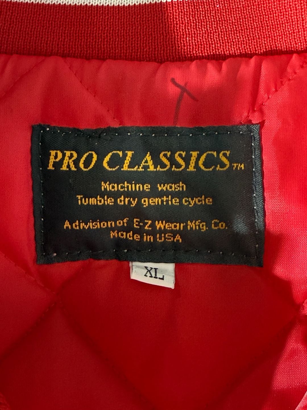 Pro Classics Varsity Jacket Size XL Red Exploratory 3