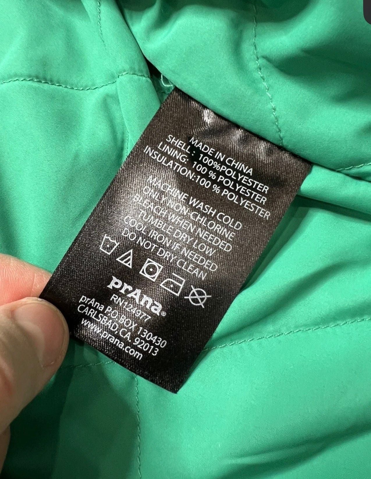 prAna Hardwin Shirt Jacket Size L Gray Quilted Lined Full Zip 5