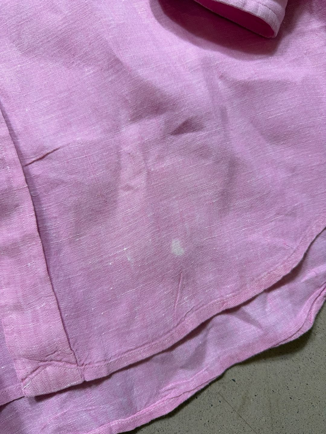 Ralph Lauren Linen Button-Down Shirt Size XL Pink Long Sleeve 9