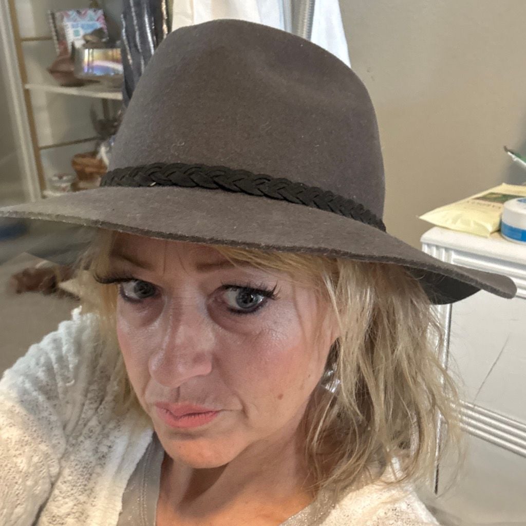 Tart Wool Fedora Hat One Size Grey Braided Band 2