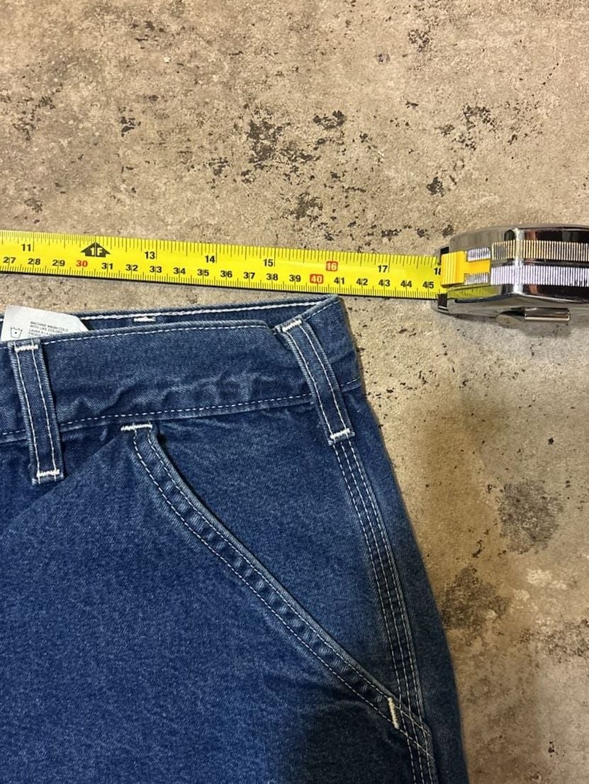 Carhartt B28 DST Carpenter Denim Shorts Size 34 Blue Workwear 5