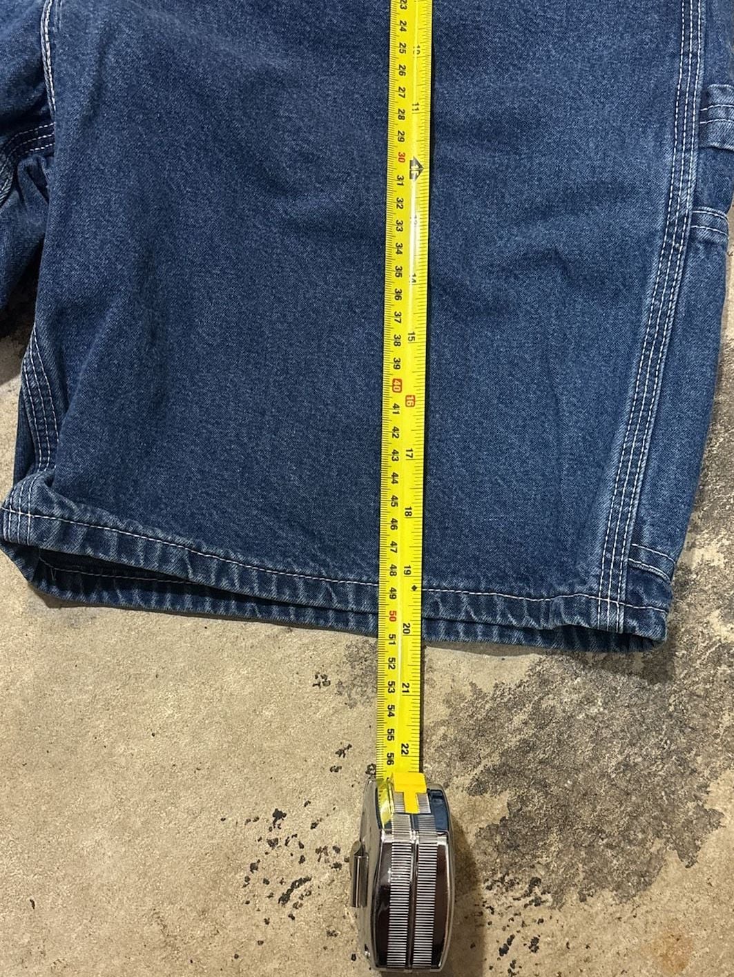 Carhartt B28 DST Carpenter Denim Shorts Size 34 Blue Workwear 6